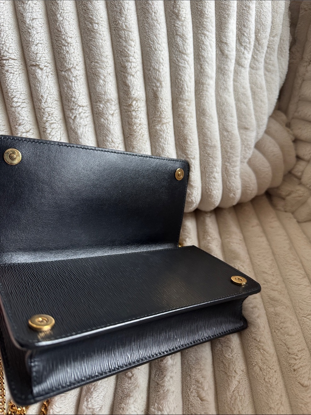 Prada Womens Miniborse Black Vitello Move Small Leather Crossbody 1BP021 - Picture 6 of 8